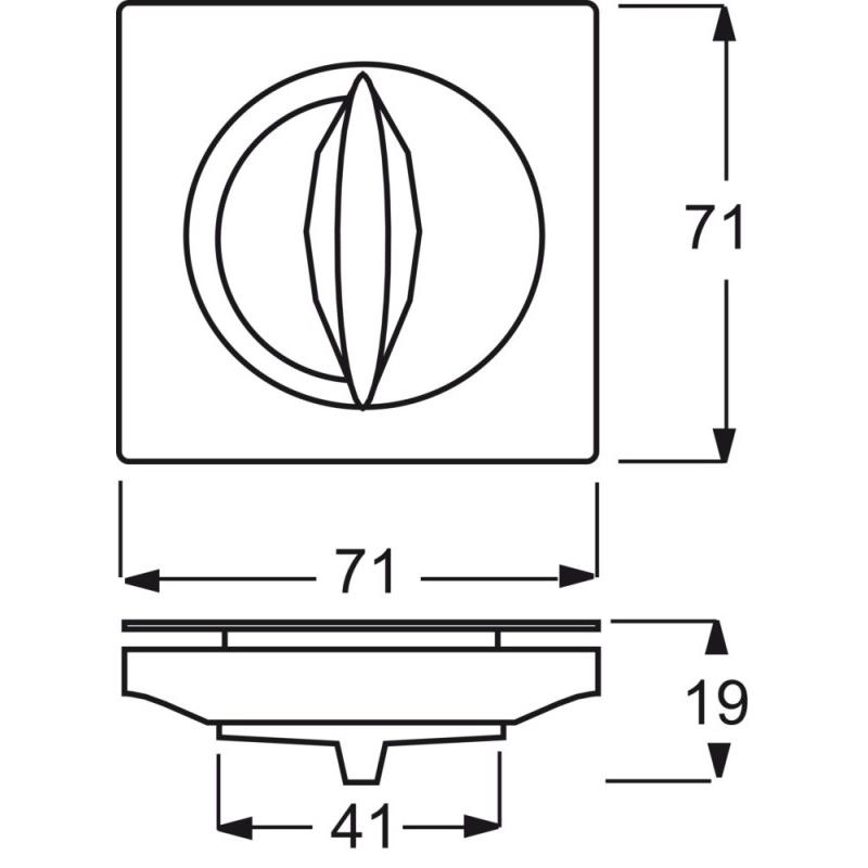 Thumbnail - Busch-Jaeger, Zubehör Schalterprogramm, Zentralscheibe mit Drehgriff, mit 2CKA001753A0149