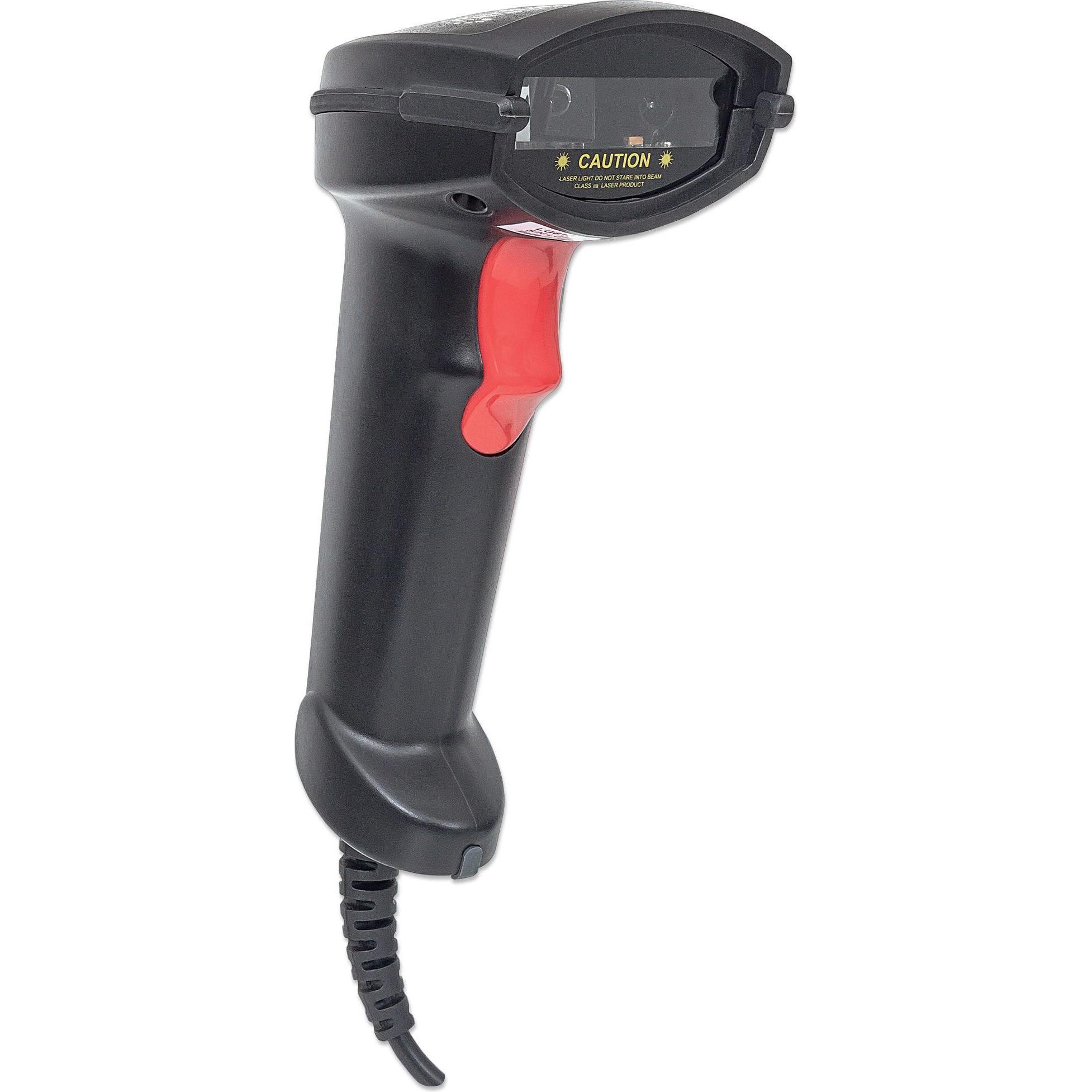 Manhattan Laser Barcode Scanner (1D-Barcodes, 2D-Barcodes), Barcode-Scanner, Schwarz