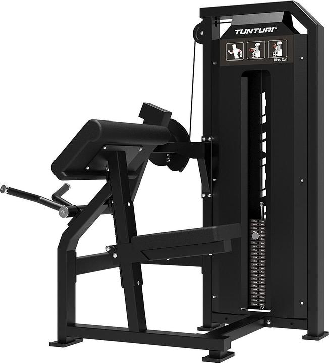Actual product image Tunturi Platinum bicep curl with weight stack