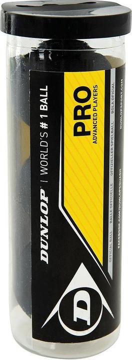 Produktbild Dunlop SquashBälle Pro 3erPack Elastisches KohlenwasserstoffPolymer