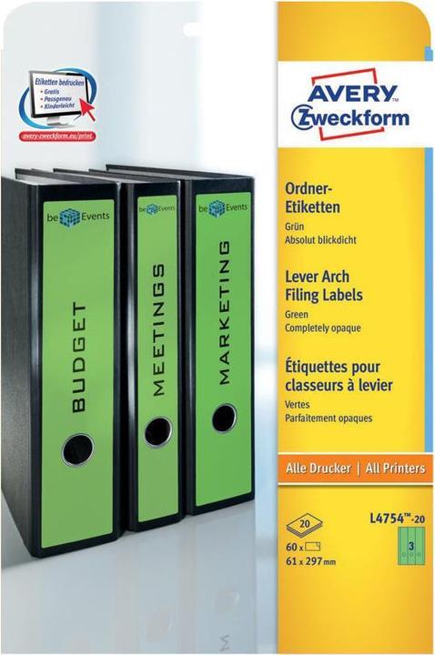 Produktbild Avery Ordner-Etiketten