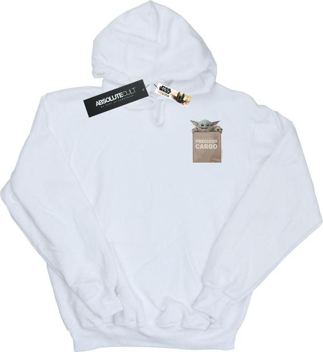 Immagine prodotto Star Wars The Mandalorian Precious Cargo Faux Pocket Felpa con Cappuccio Uomo (L)