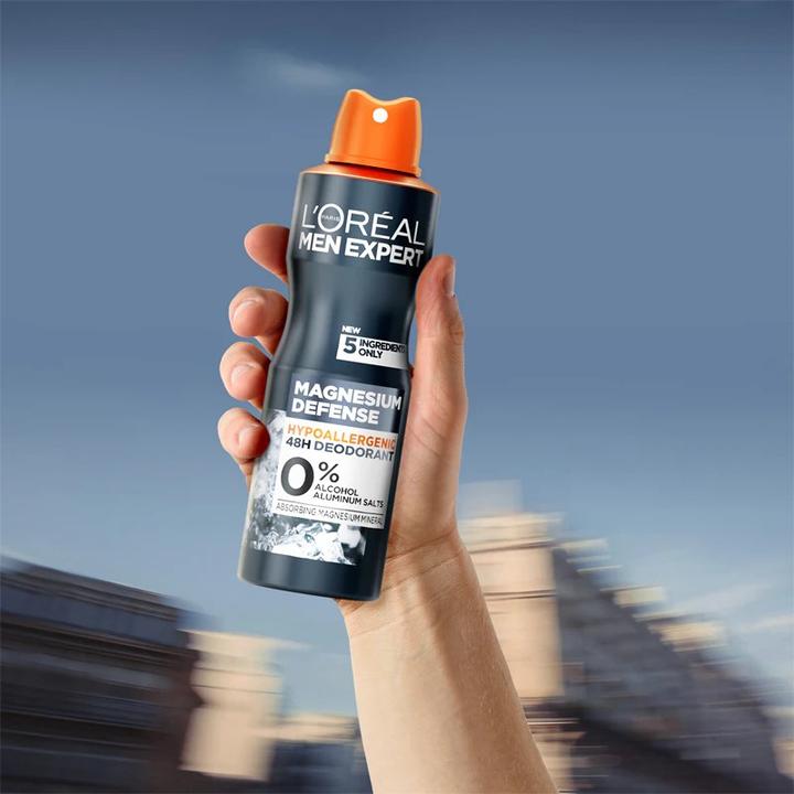 Actual product image L'Oréal Paris L'Oréal - L'Oréal Men Expert Magnesium Defence Deodorant - Hypoallergenic Deodorant Spray - 150m (Spray, 150 ml)