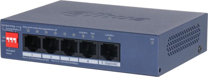 Image du produit Dahua Switch||DH-CS4005-4ET1GT-36|Type L2|PoE ports 4|40 Watts|CS4005-4ET1GT-36 (5 ports)