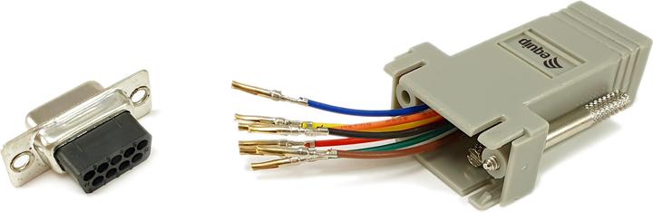 Productafbeelding equip Adapter DB9 -> RJ45 Adapter Bu/Bu TIA/EIA-561 (0.03 m)