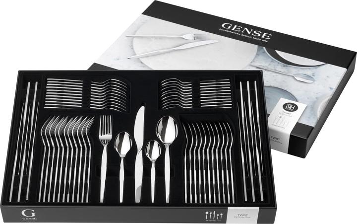 Actual product image Gense Twist Bestiksaet 60 dele Blank st (60 pcs., Cutlery set)