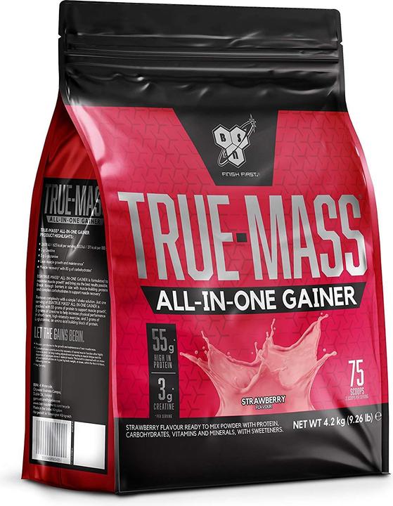 Produktbild BSN True Mass All In One Gainer (4200g Beutel) (Strawberry, 1 Stk., 4200 g)