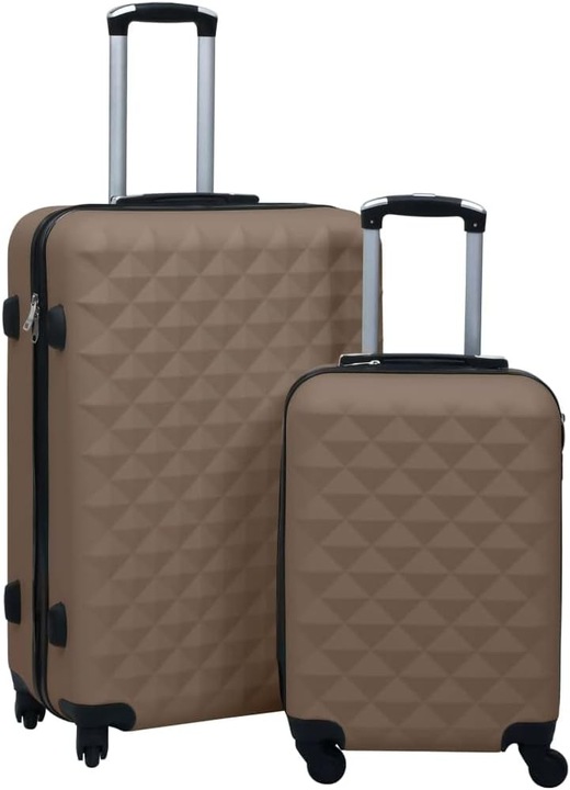 Produktbild VidaXL Hartschalen Trolley, Braun (Handgepäck (bis 50l), L (90 - 115l))