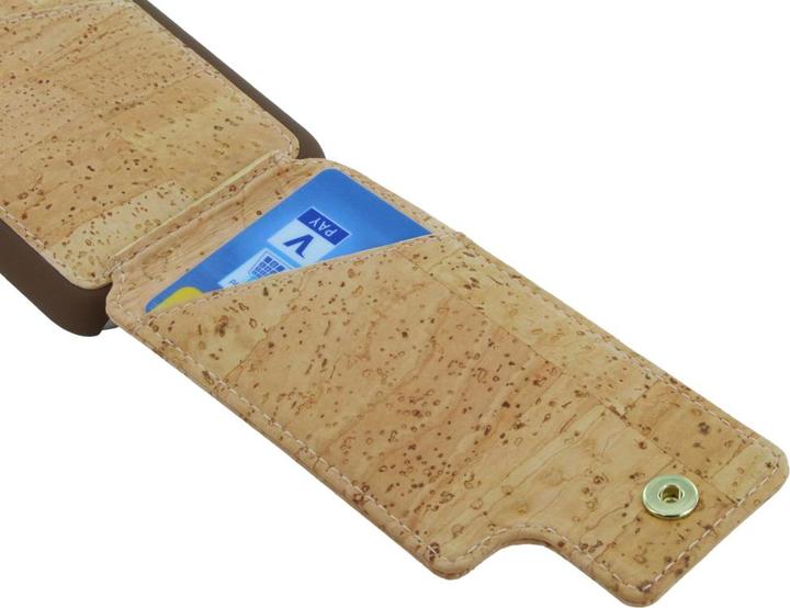 Actual product image Pelcor Cork Flip Hardcover - Apple IPhone X (Apple iPhone X, Apple iPhone XS)