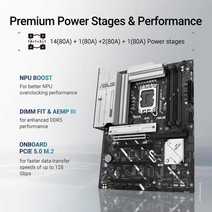 Image du produit ASUS PRIME Z890-P (LGA 1851, Intel Z890, ATX)