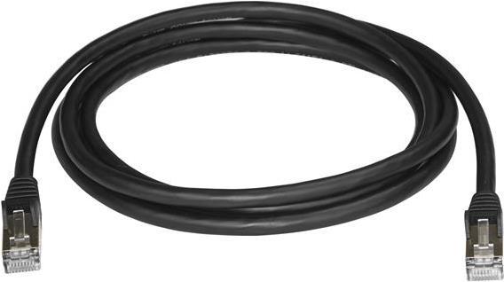 Actual product image StarTech Patch Cable Cat6a 2m Black (STP, CAT6a, 2 m)