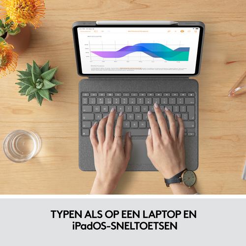 Produktbild Logitech Combo Touch (DE, iPad Pro 12.9 2021 (5. Gen), iPad Pro 12.9 2022 (6. Gen))