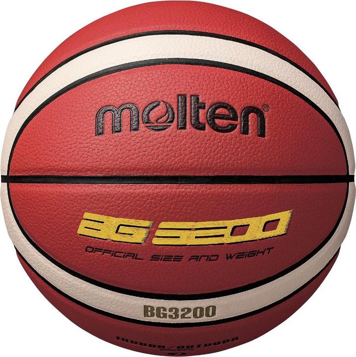 Molten Pallone da basket da allenamento B5G3200 in pelle sintetica misura 5 (5)
