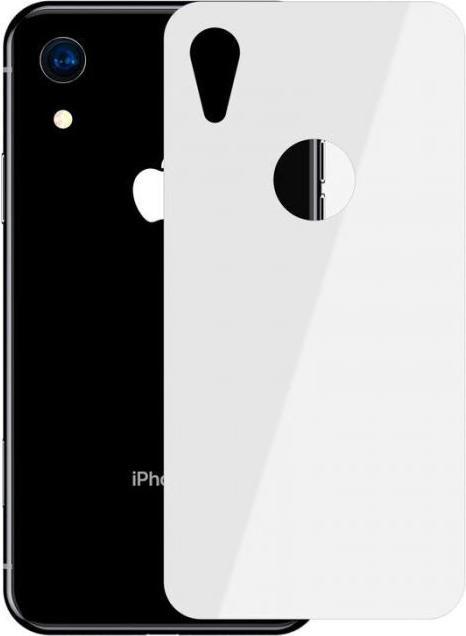 Produktbild Baseus iPhone Xr 03 mm Full coverage curved TGlass rear ProtectorWeiss (1 Stück, Apple iPhone XR)