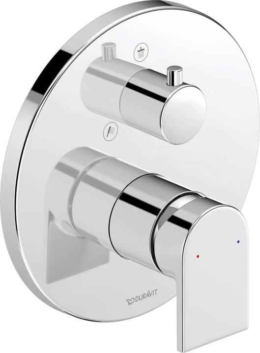 Duravit Ready-to-use set Tulum single lever shower mixer, concealed chrome