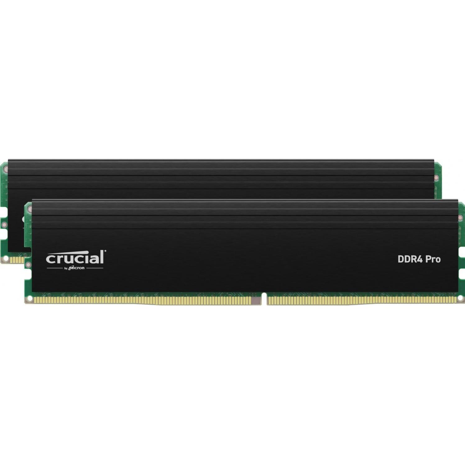 Crucial Pro (2 x 16GB, 3200 MHz, DDR4-RAM, DIMM), RAM, Schwarz