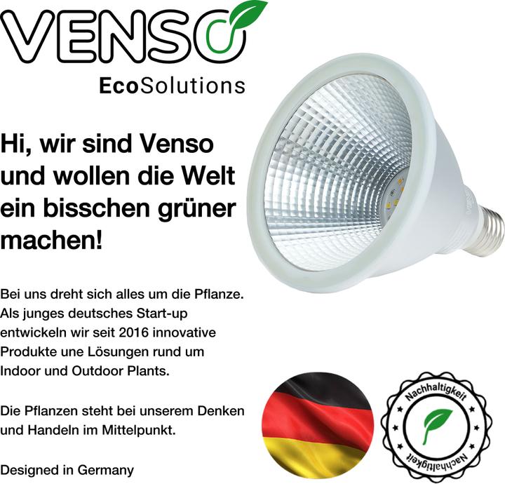 Immagine prodotto Venso Lampada per piante E27 (LED, 240 V)