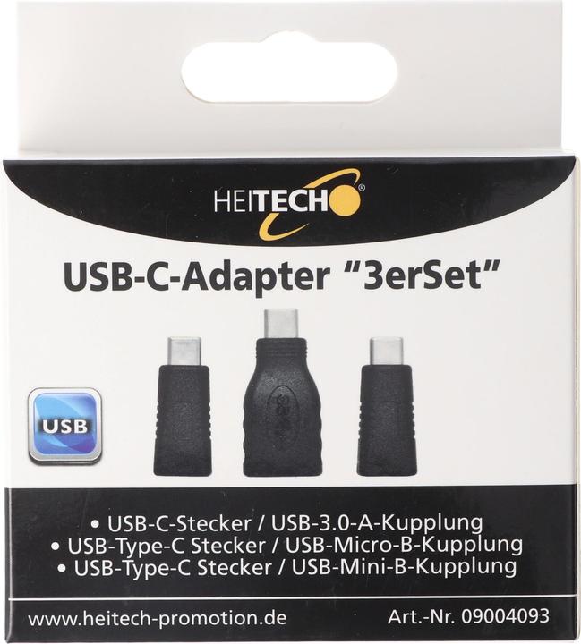 Image du produit Heitech Kit de 3 adaptateurs USB-C