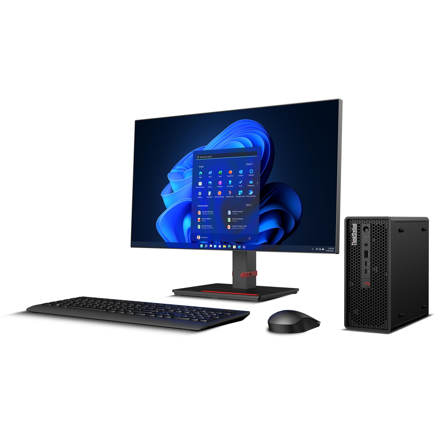 Thumbnail - Lenovo P3 Ultra SFF (i9-14900KF, 32 GB, 1000 GB, RTX A2000), PC, Schwarz