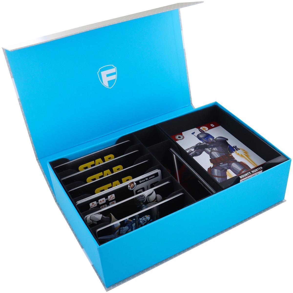Feldherr Magnetbox blau mit Kartenhalter für Star Wars: Shatterpoint – für 760 Karten (Cartone, Materiale sintetico)
