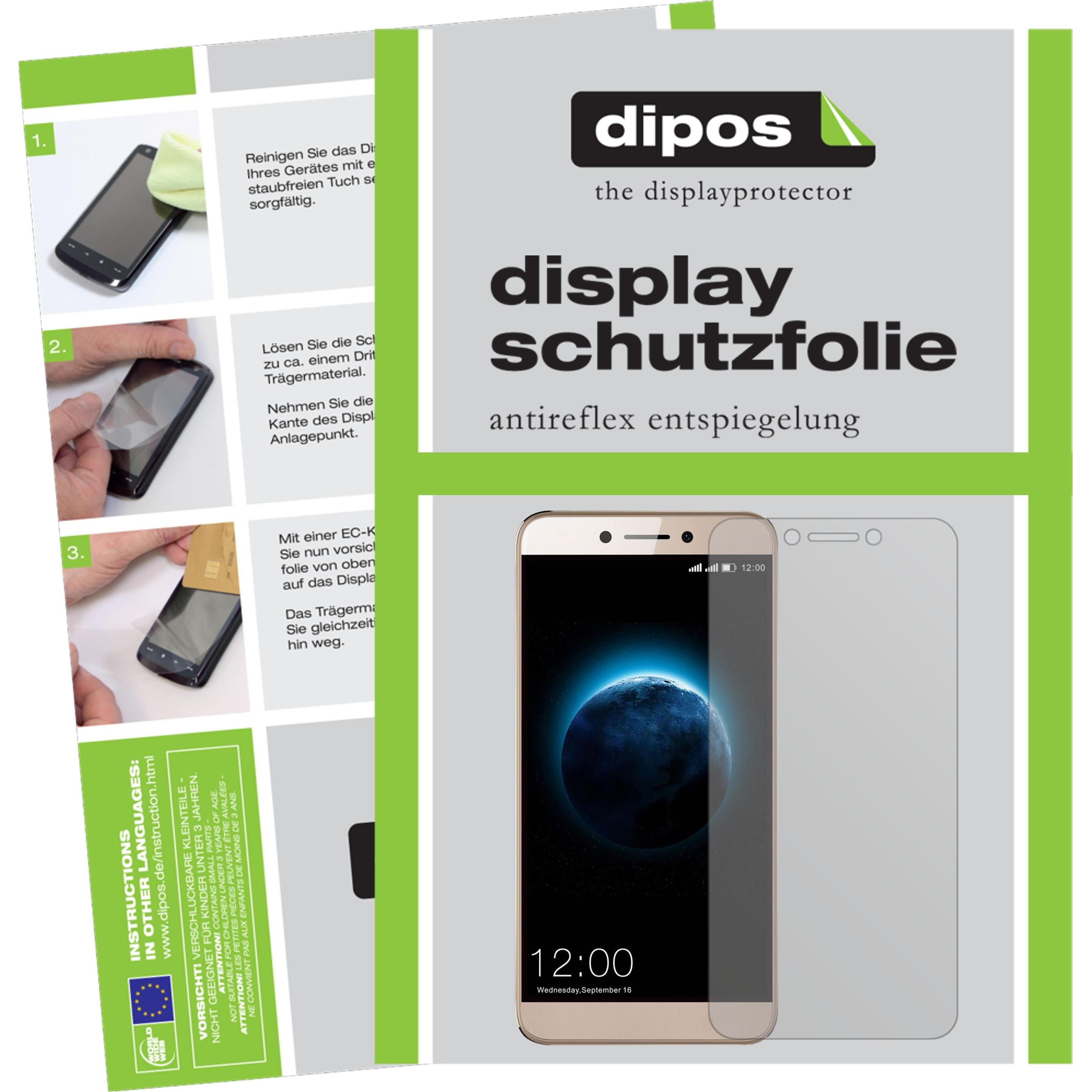 Dipos Displayschutzfolie Antireflex (2 Stück, Leagoo T8s), Smartphone Schutzfolie, Transparent