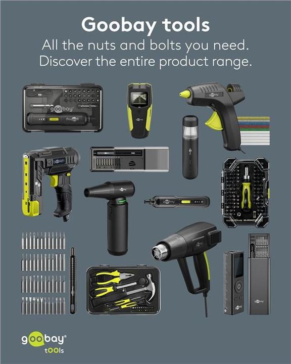 Image du produit Goobay Heissklebesticks 11 mm, 5 Glitzer-Farben, 10 Stk.