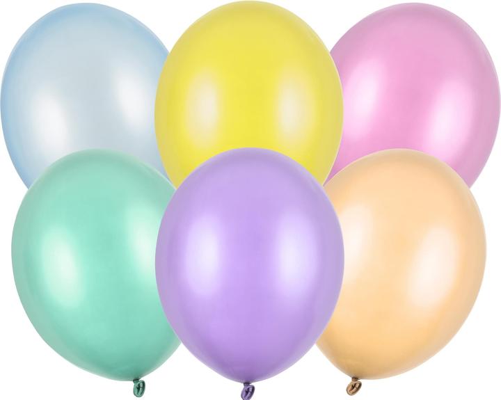 Partydeco Strong Balloons 27cm, Pearly Mix (1 pkt / 100 pc.) (100 x)