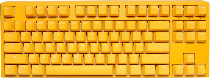 Actual product image Ducky One 3 Yellow TKL Gaming Keyboard, RGB LED - MX Speed Silver (Germany, Cable)