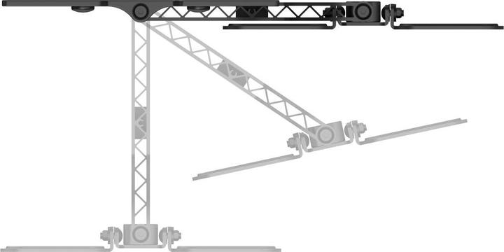 Actual product image Hama FULLMOTION "Ultraslim" - Bracket - for TV (Easy-Fix) (Ceiling, 48.03", 25 kg)