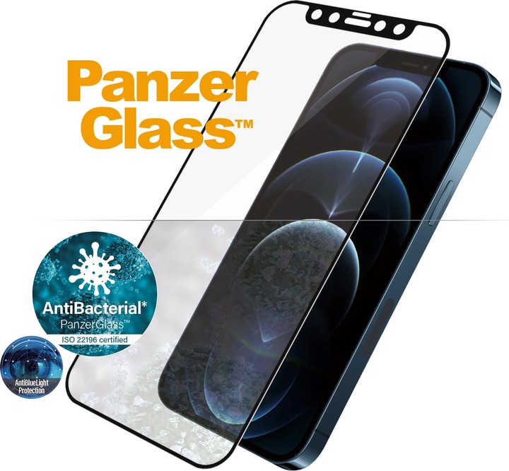 Actual product image PanzerGlass Case Friendly Black AB ABL (1 Piece, Apple iPhone 12 Pro Max)