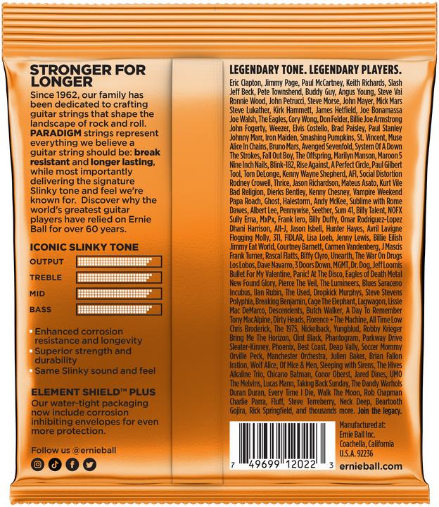 Produktbild Ernie Ball Slinky Paradigm (6 x, E-Gitarre, 0.05")