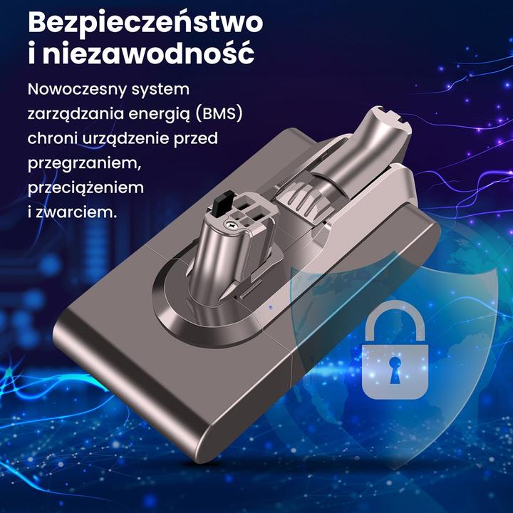 Image du produit Extralink Batterie Akku für Dyson Staubsauger V11 (Click type) 25.2V 4000mAh