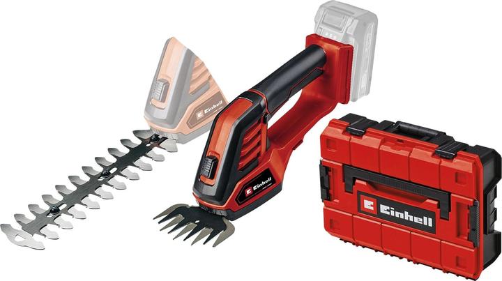 Produktbild Einhell Akku-Gras- und Strauchschere GE-CG 18/100 Li - Solo + E-Box Koffer S-F (Akkubetrieb)