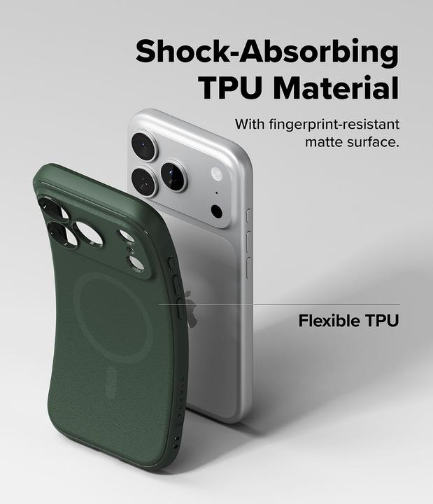 Produktbild Ringke Onyx Magnetic MagSafe Case für iPhone 17 Pro - Grün (Apple iPhone 17 Pro)