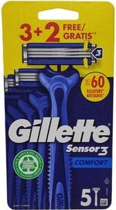 Immagine prodotto Gillette Lame monouso Sensor3 Comfort per uomo 5 pezzi argento (5x)