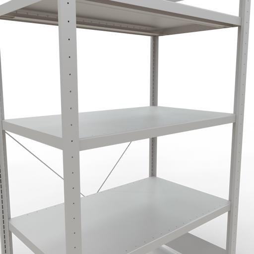Actual product image Schulte Lagertechnik MULTIplus250 boltless basic shelving system with cross brace