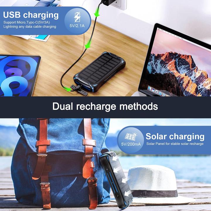 Actual product image Nuxgal Power Solar Power Bank (30000 mAh, 5 W)