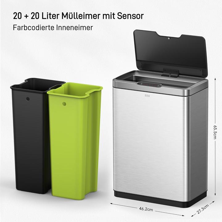Produktbild EKO Mirage Mülleimer mit Sensor (40 l)