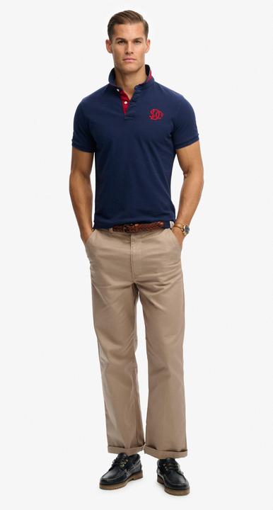 Produktbild Superdry Pique Monogram Kurzarm Polohemd (M)