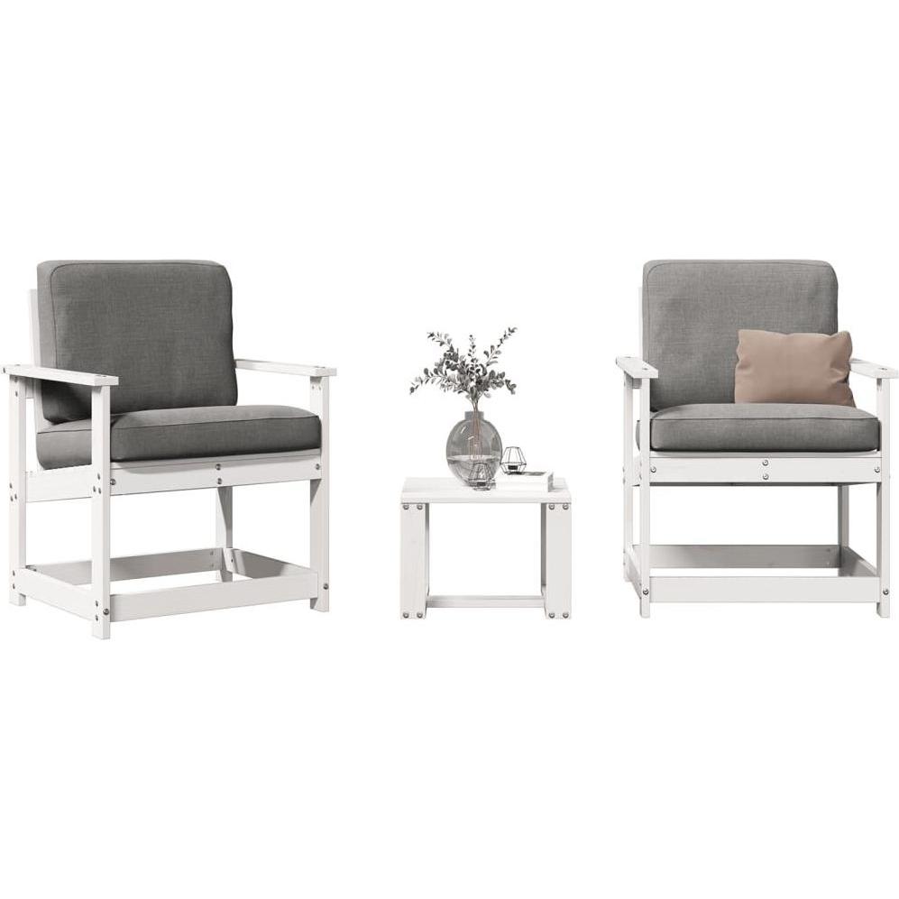 VidaXL, Gartenlounge, 3-tlg. Garten-Lounge-Set