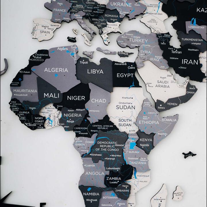 Actual product image Enjoy The Wood 3D world map (120 x 200 cm)