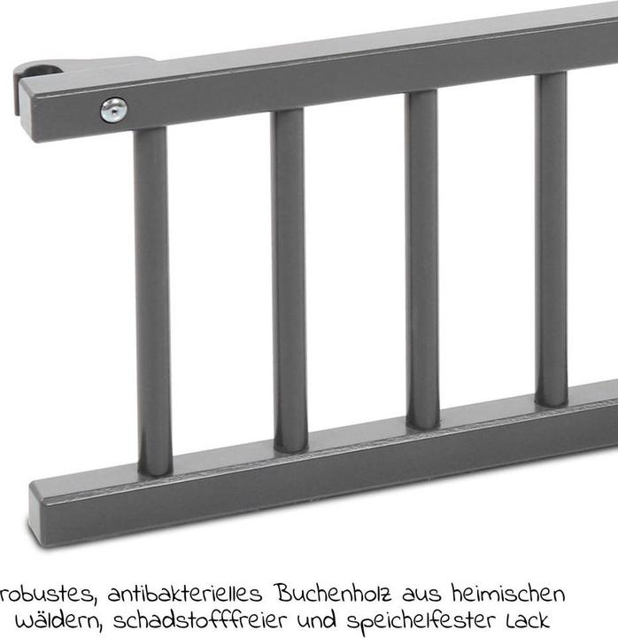 Produktbild Babybay Verschlussgitter schiefergrau lackiert für Original