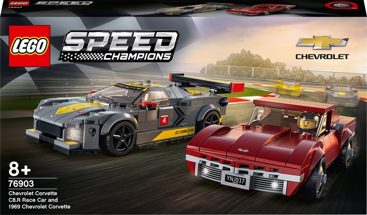 Produktbild LEGO Chevrolet Corvette C8.R & 1969 (76903, LEGO Speed Champions)