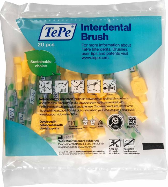 Image du produit TePe Interdentalbürsten Extra Soft Gelb, 0,7 mm, ISO 4, sensitiv (0.70 mm)