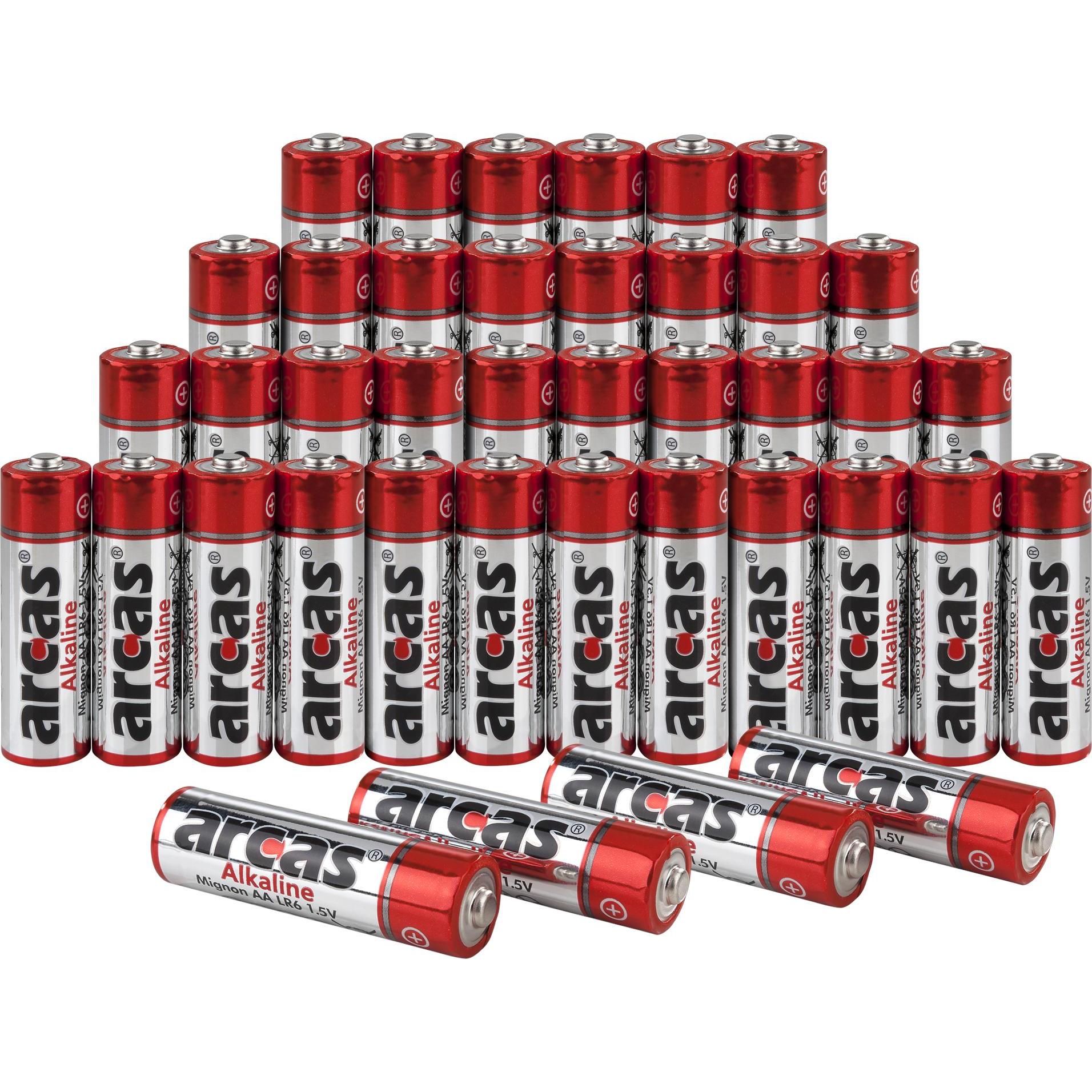 Thumbnail - Arcas Alkaline 32AA +4 gratis (1 Stk., AA, 2400 mAh), Batterien + Akkus