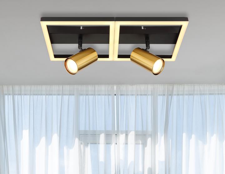Actual product image Globo Wall lamp Marrie black LED (1250 lm)