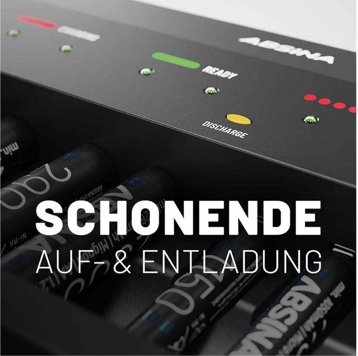 Image du produit Absina Schnellladegerät X10 (1 pcs, AAA, AA, 9V Block, Chargeurs sans batterie)