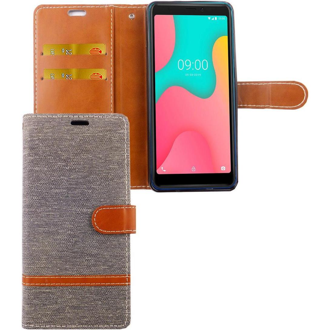 König Design Hülle Handy Schutz für Wiko Y60 Case Cover Tasche Wallet Etui Handyhülle Bumper (Wiko Y60), Smartphone Hüll...
