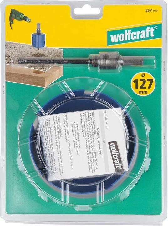 Produktbild wolfcraft 1 Universal-Lochsäge HM ø127mm (127 mm)