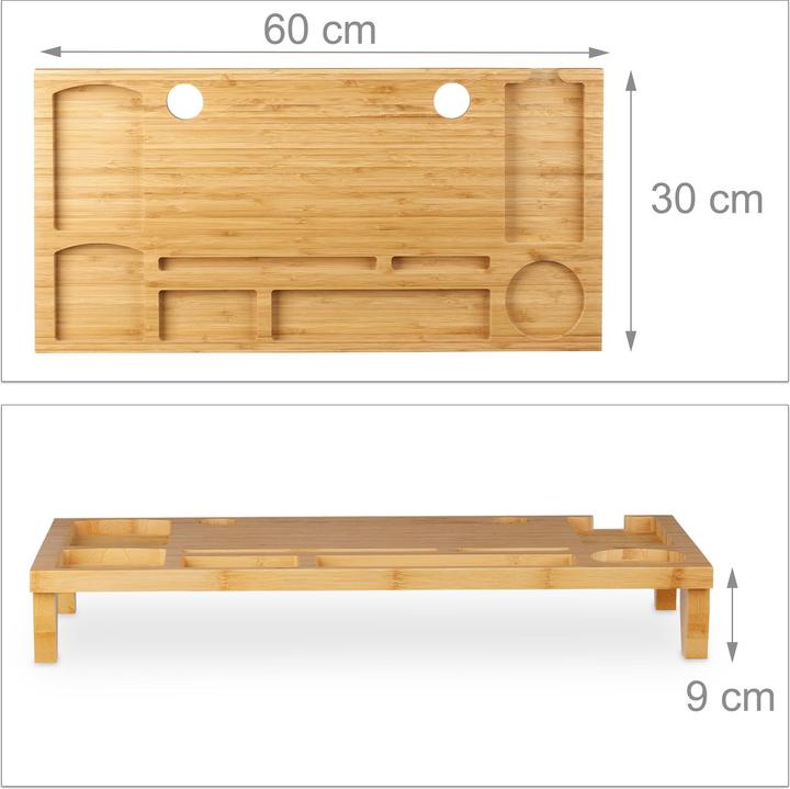 Actual product image Relaxdays Monitor Stand with 8 Compartments